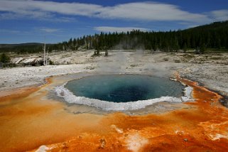 Chromatic Pool - Yellowstone National Park - Wyoming Etats-Unis 2005